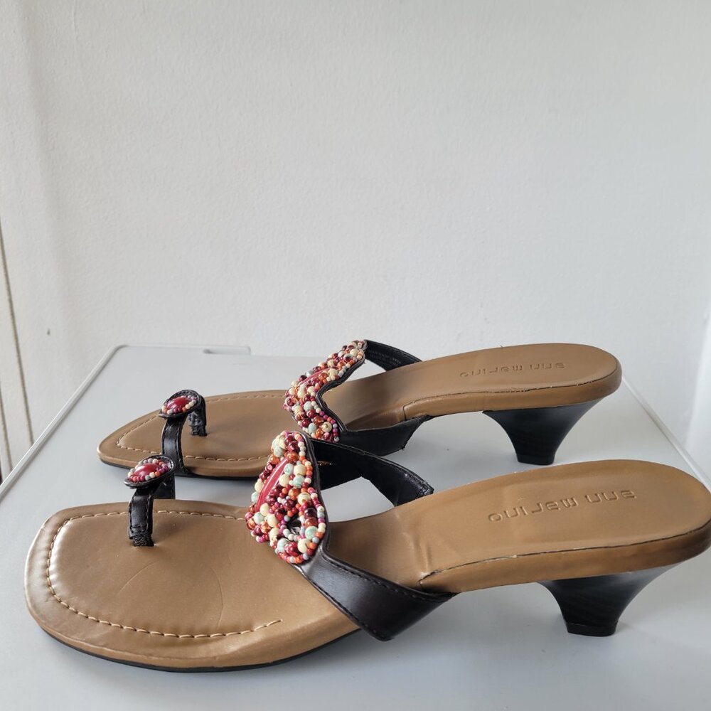 Ann Marino Beaded Bohemian Thong Sandal (Size: 10) - Picture 5 of 7